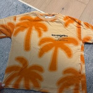 Los Angeles Kids Palm Tree Shirt - Orange
